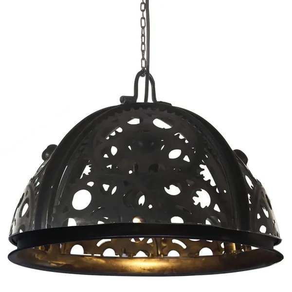 Plafonnier industriel en forme de roue dentée 45 cm E27