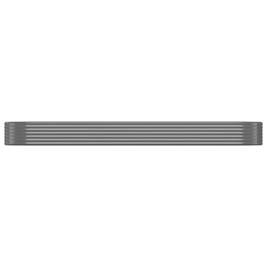 Lit surélevé de jardin Acier galvanisé 396x100x36cm gris - 3
