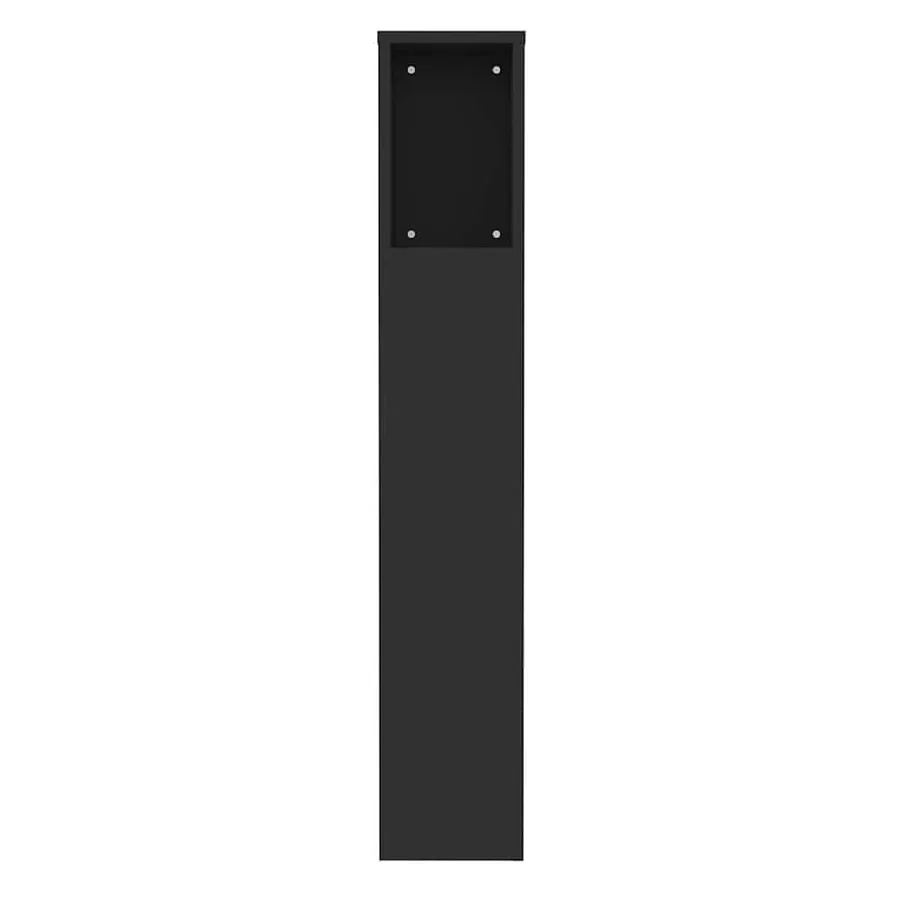Armoire de tête de lit Noir 100x18,5x102,5 cm - 5