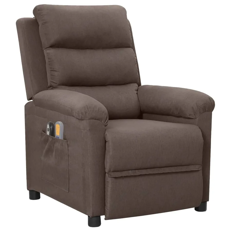 Fauteuil électrique de massage Taupe Tissu - 2