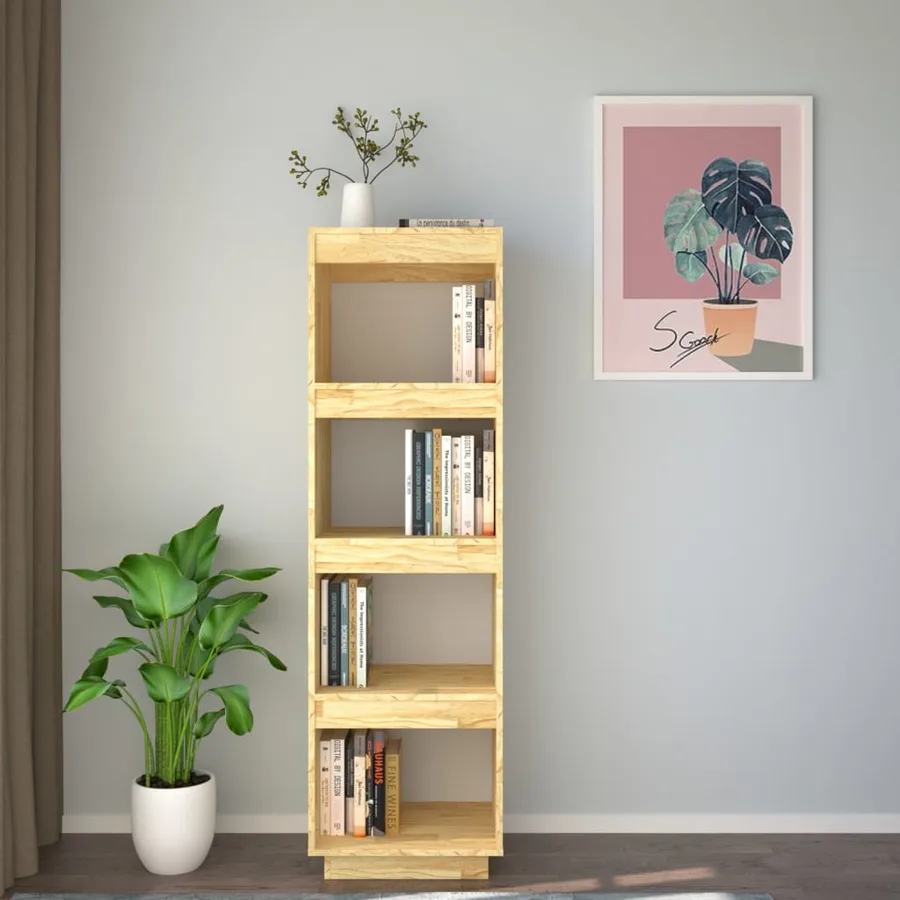 Bibliothèque/Séparateur de pièce 40x35x135 cm pin massif - 3