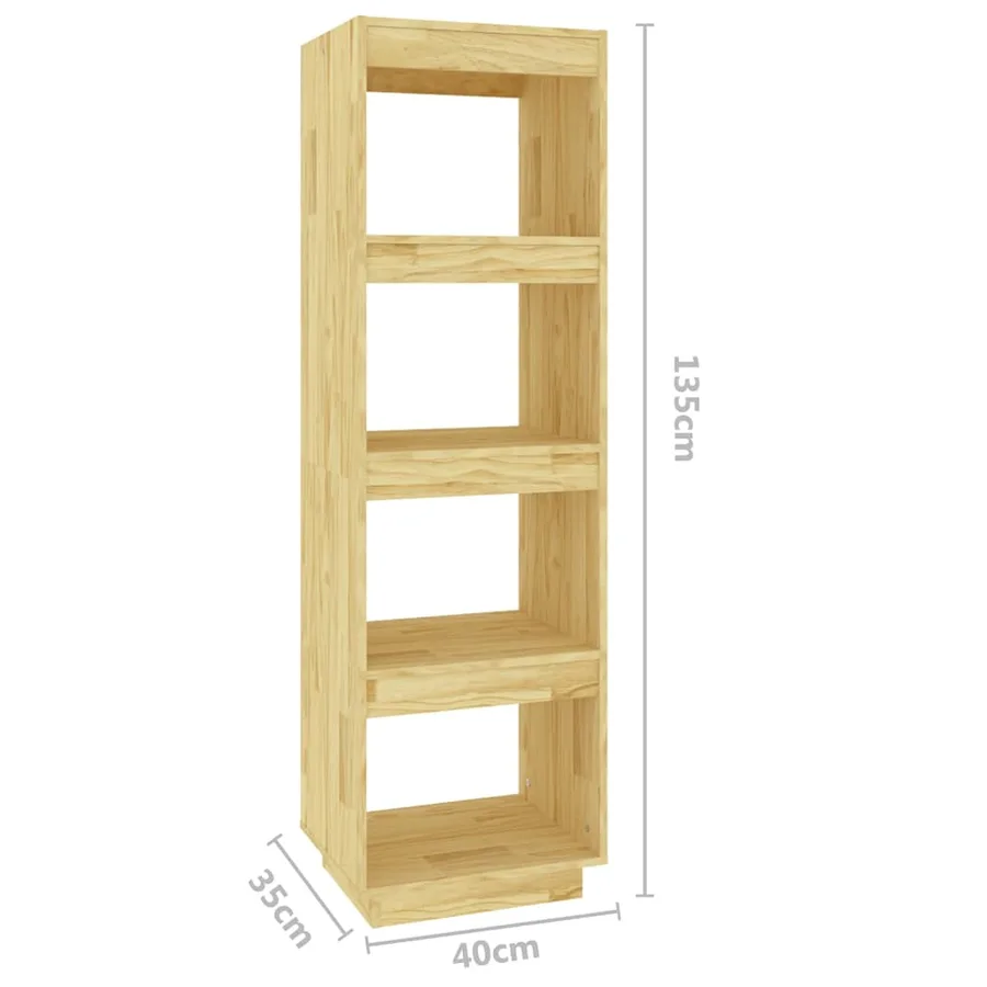 Bibliothèque/Séparateur de pièce 40x35x135 cm pin massif - 8