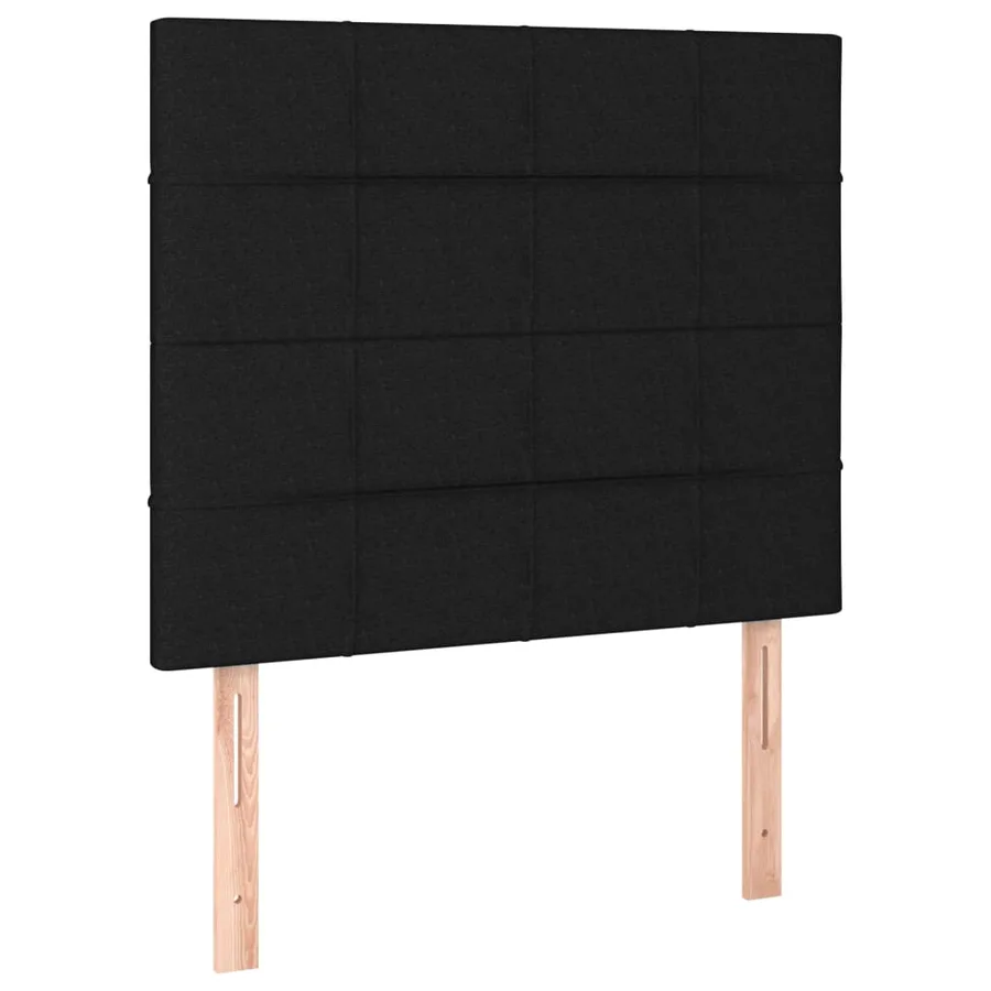 Tête de lit Noir 100x5x118/128 cm Tissu - 2