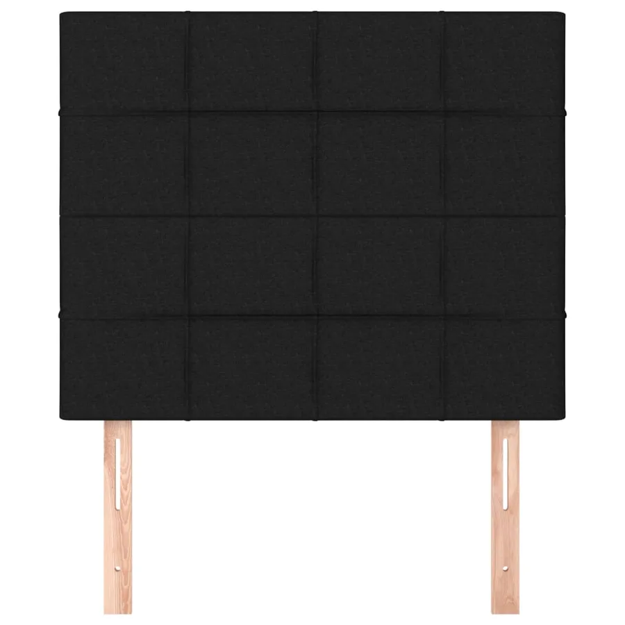 Tête de lit Noir 100x5x118/128 cm Tissu - 3