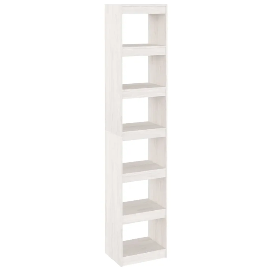 Bibliothèque/Séparateur de pièce Blanc 40x30x199 cm Pin massif - 2