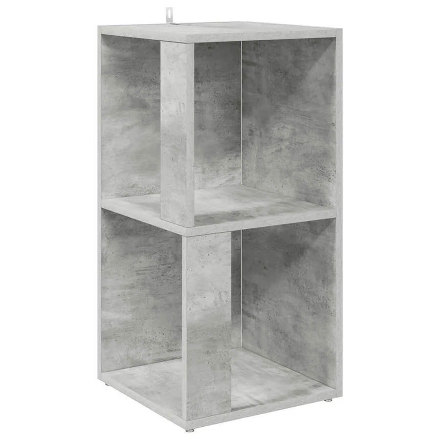 Armoire d'angle Gris béton 33x33x67 cm Bois d'ingénierie - 2