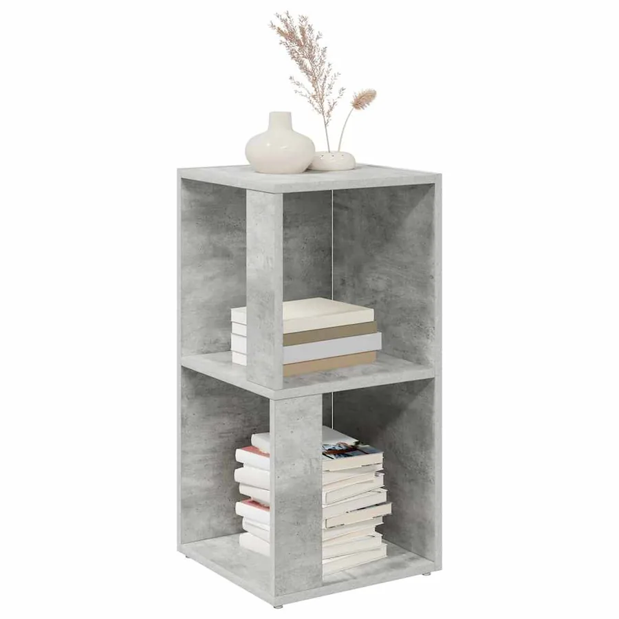 Armoire d'angle Gris béton 33x33x67 cm Bois d'ingénierie - 3