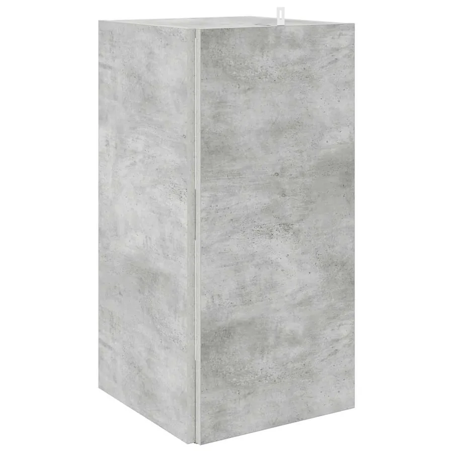 Armoire d'angle Gris béton 33x33x67 cm Bois d'ingénierie - 5