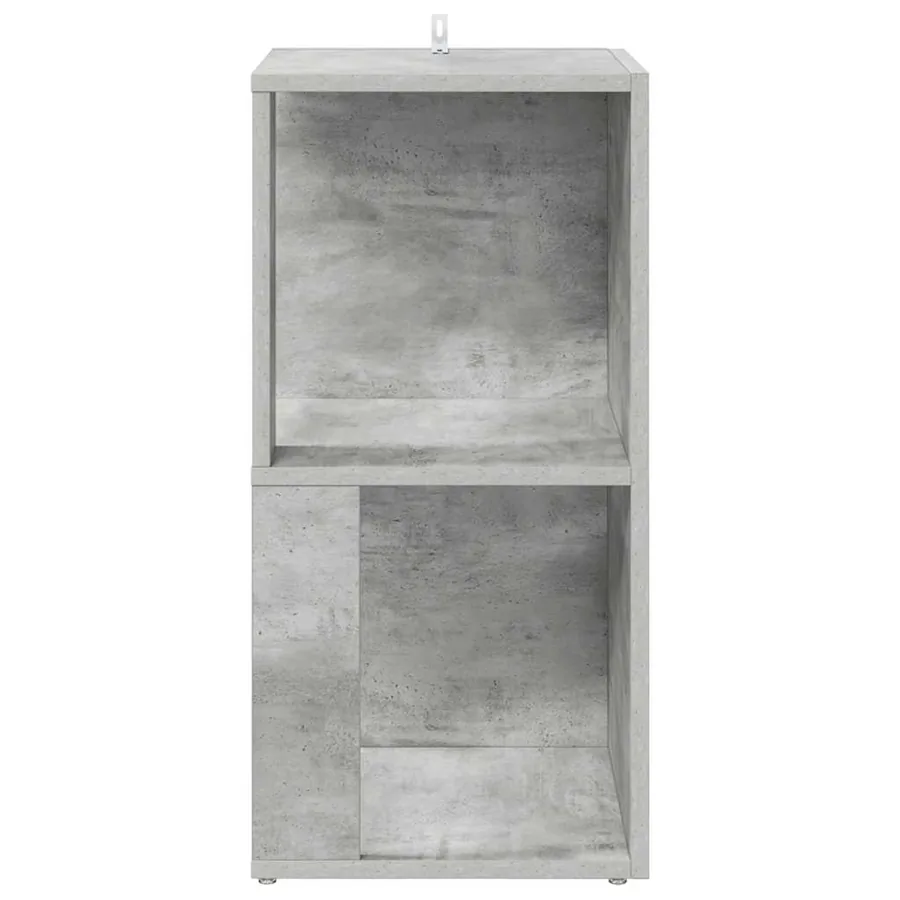 Armoire d'angle Gris béton 33x33x67 cm Bois d'ingénierie - 6