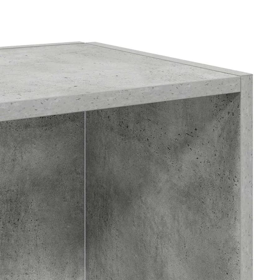 Armoire d'angle Gris béton 33x33x67 cm Bois d'ingénierie - 7