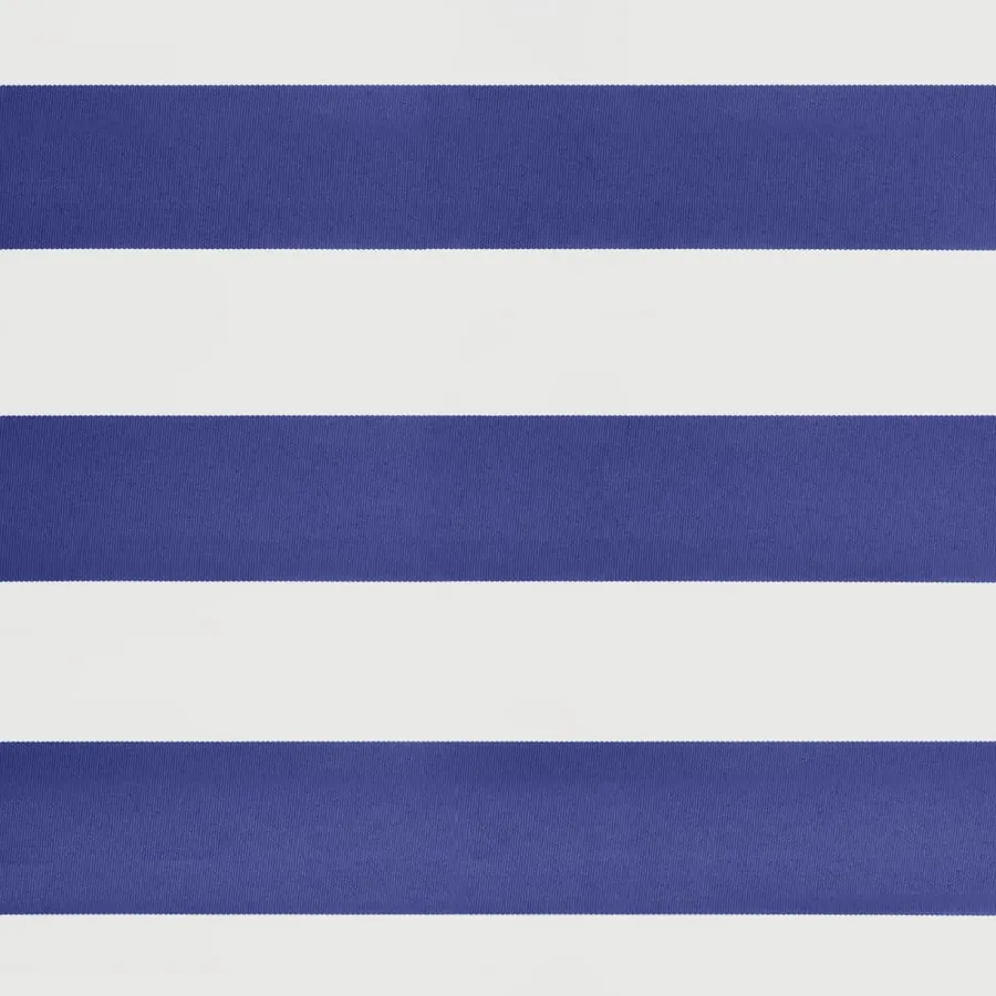 Auvent rétractable bleu et blanc 5x3 m tissu et aluminium - 8