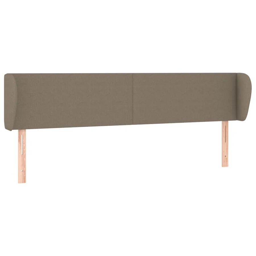 Tête de lit avec oreilles Taupe 163x23x78/88 cm Tissu - 2