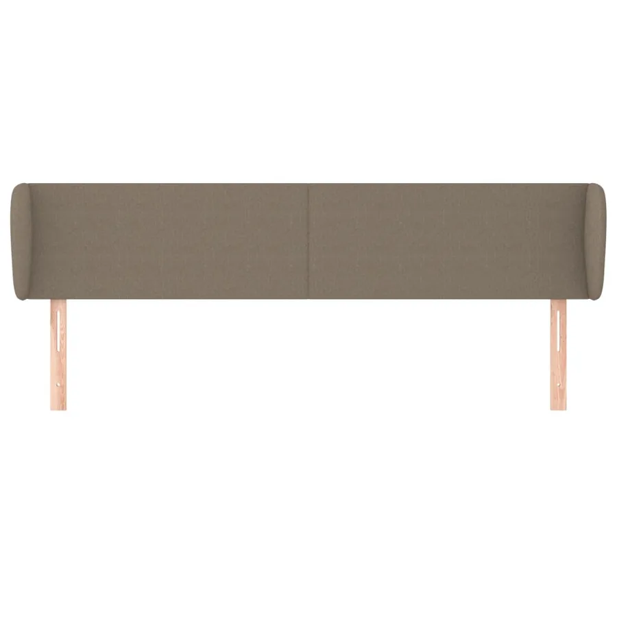Tête de lit avec oreilles Taupe 163x23x78/88 cm Tissu - 3