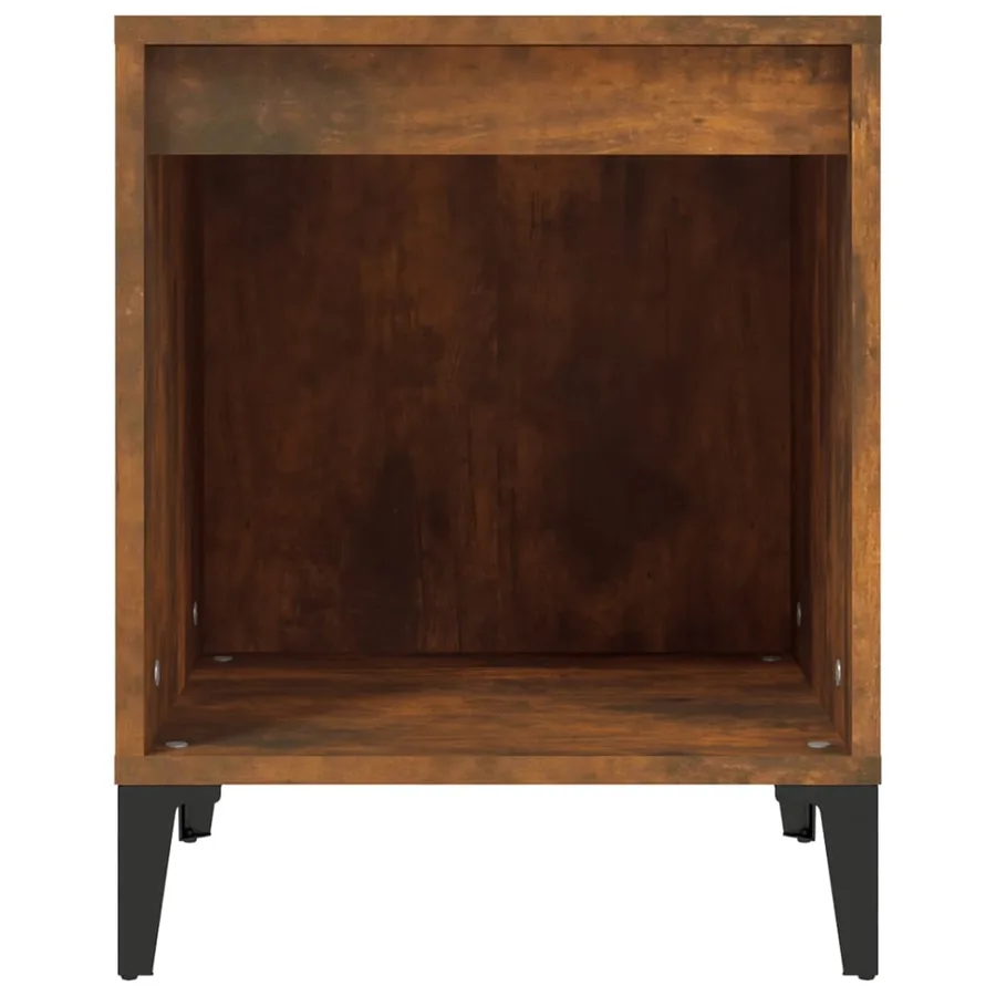Table de chevet Chêne fumé 40x35x50 cm - 5
