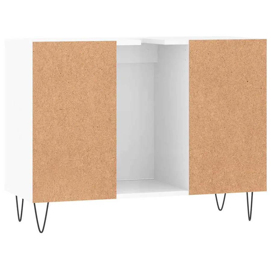 Armoire de salle de bain blanc brillant 80x33x60 cm - 8