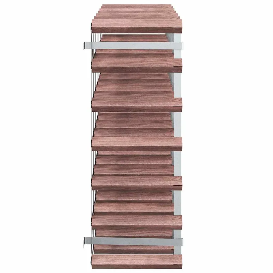 Casier à bouteilles pour 42 bouteilles Marron Bois pin solide - 6