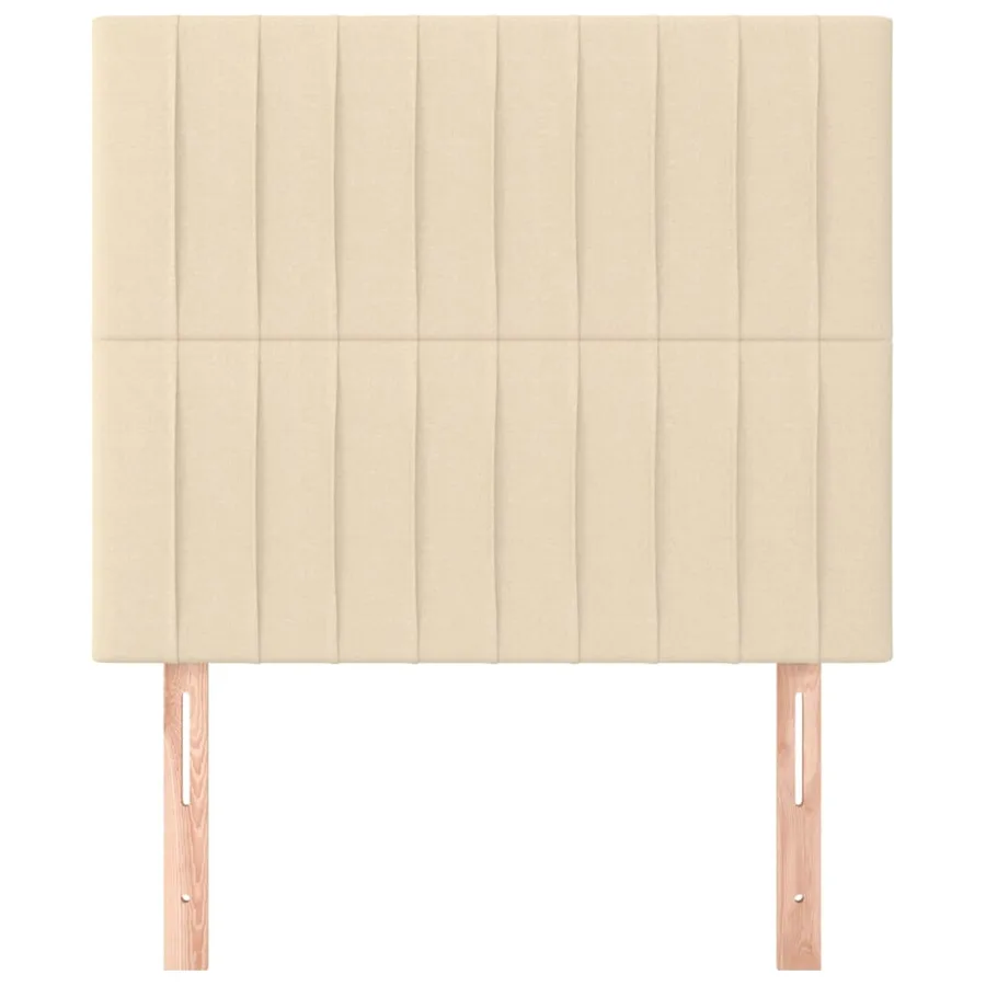 Tête de lit Crème 100x5x118/128 cm Tissu - 3