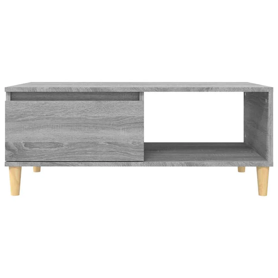 Table basse Sonoma gris 90x50x36,5 cm Bois d'ingénierie - 5