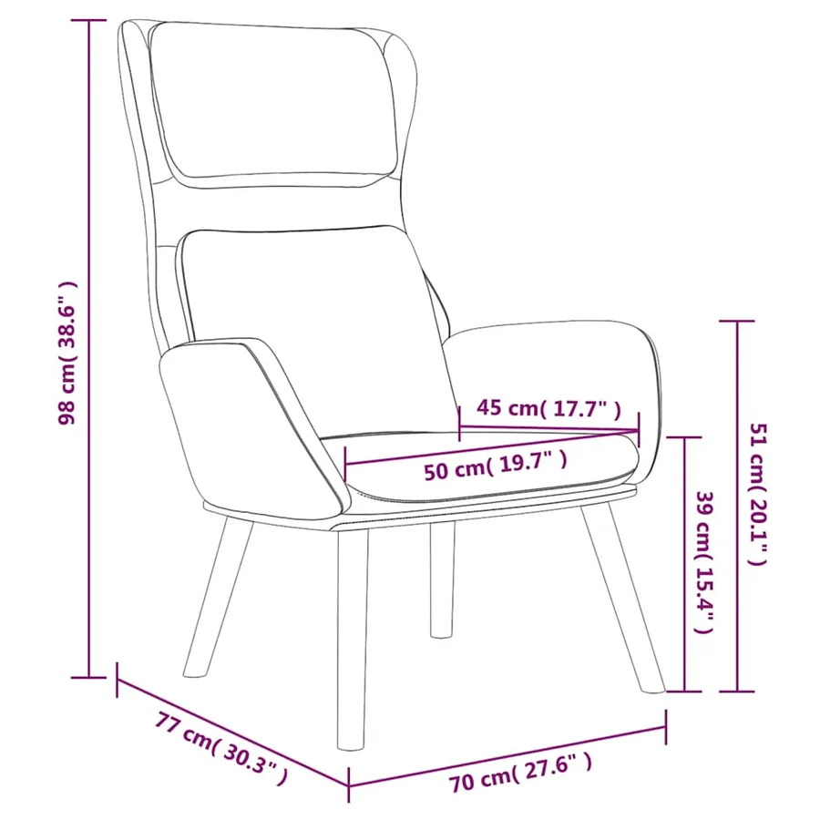 Chaise de relaxation Jaune moutarde Velours - 8