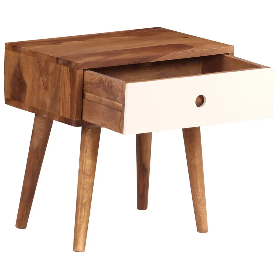 Table de chevet Bois massif de Sesham 45 x 30 x 45 cm - 3