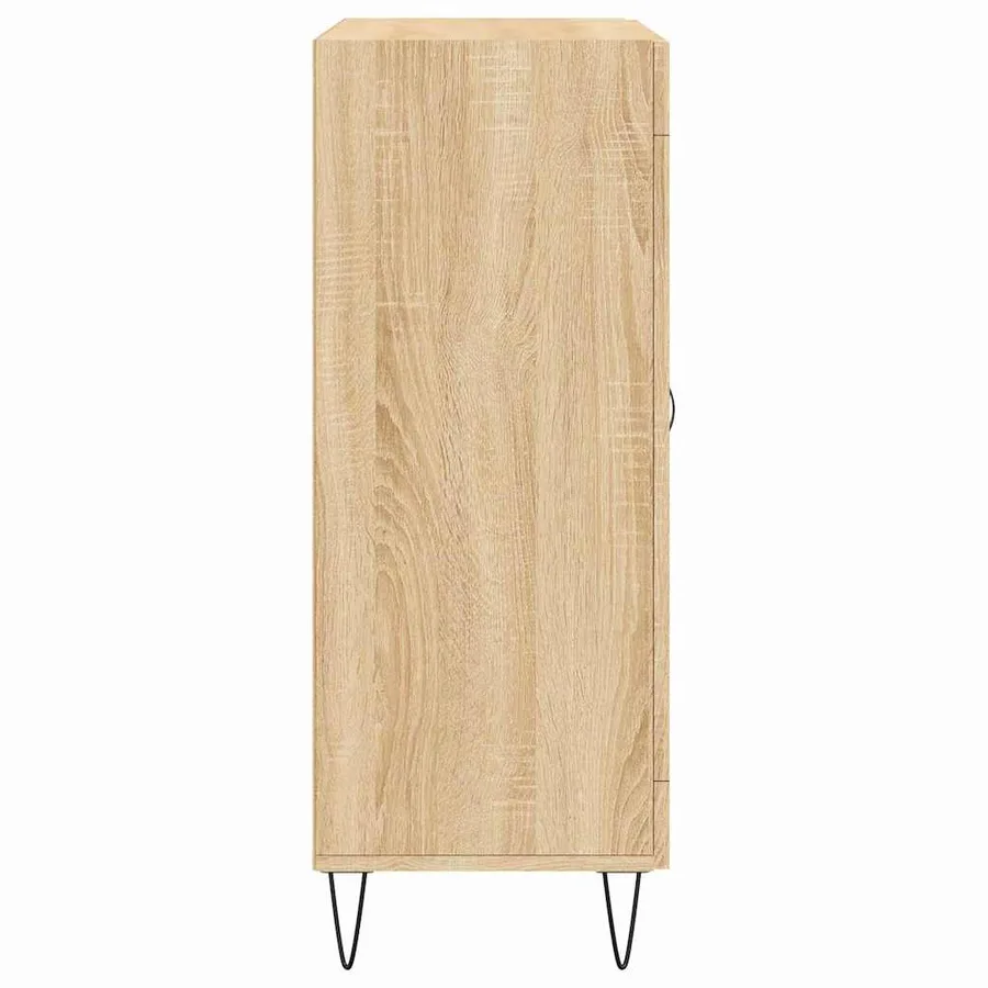 Buffet chêne sonoma 69,5x34x90 cm bois d'ingénierie - 7
