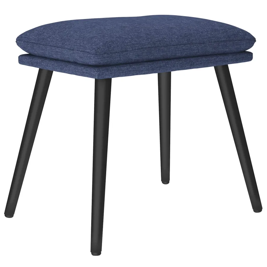 Repose-pied Bleu 45x29,5x35 cm Tissu - 2