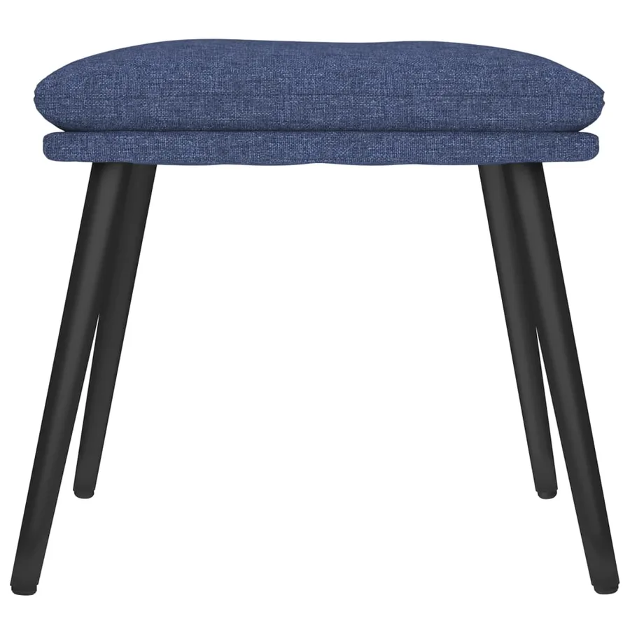 Repose-pied Bleu 45x29,5x35 cm Tissu - 3