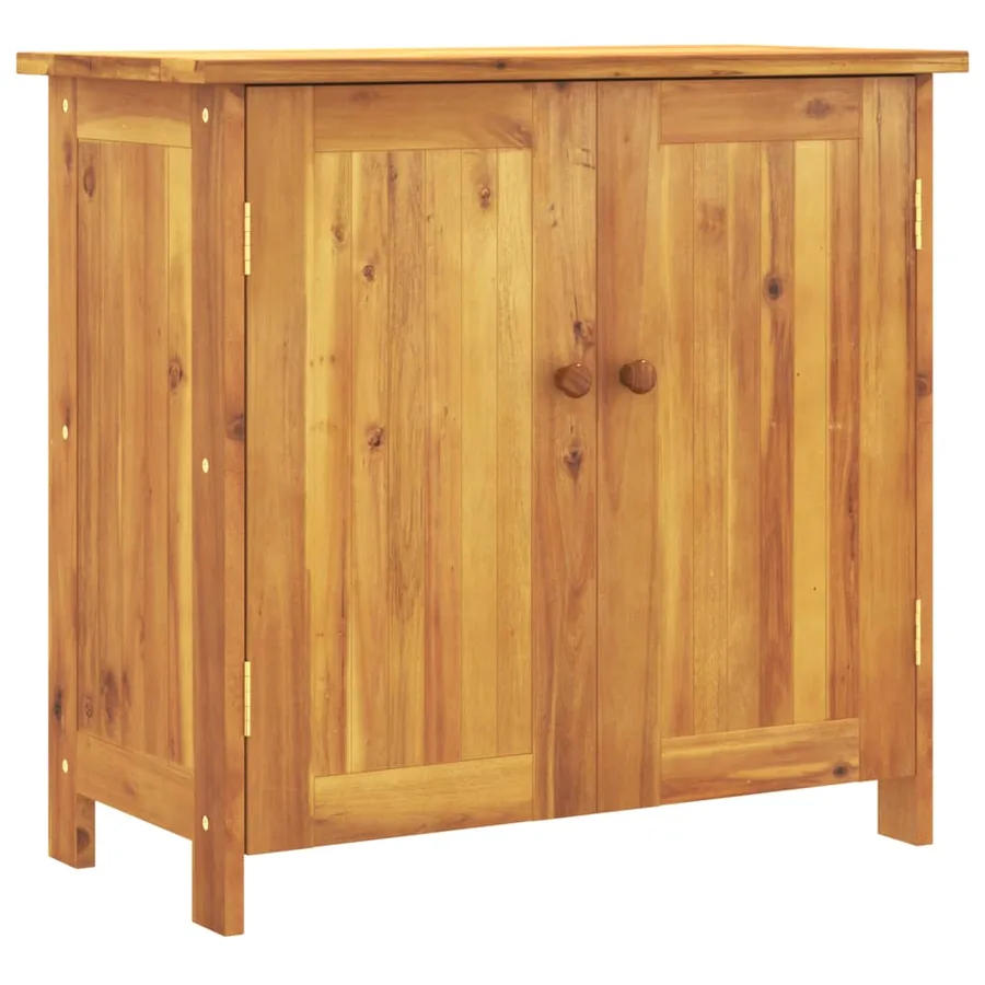Armoire de jardin 75x35x70 cm bois massif d'acacia - 2