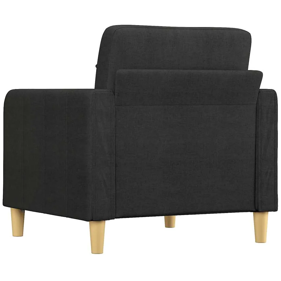 Fauteuil Noir 60 cm Tissu - 5
