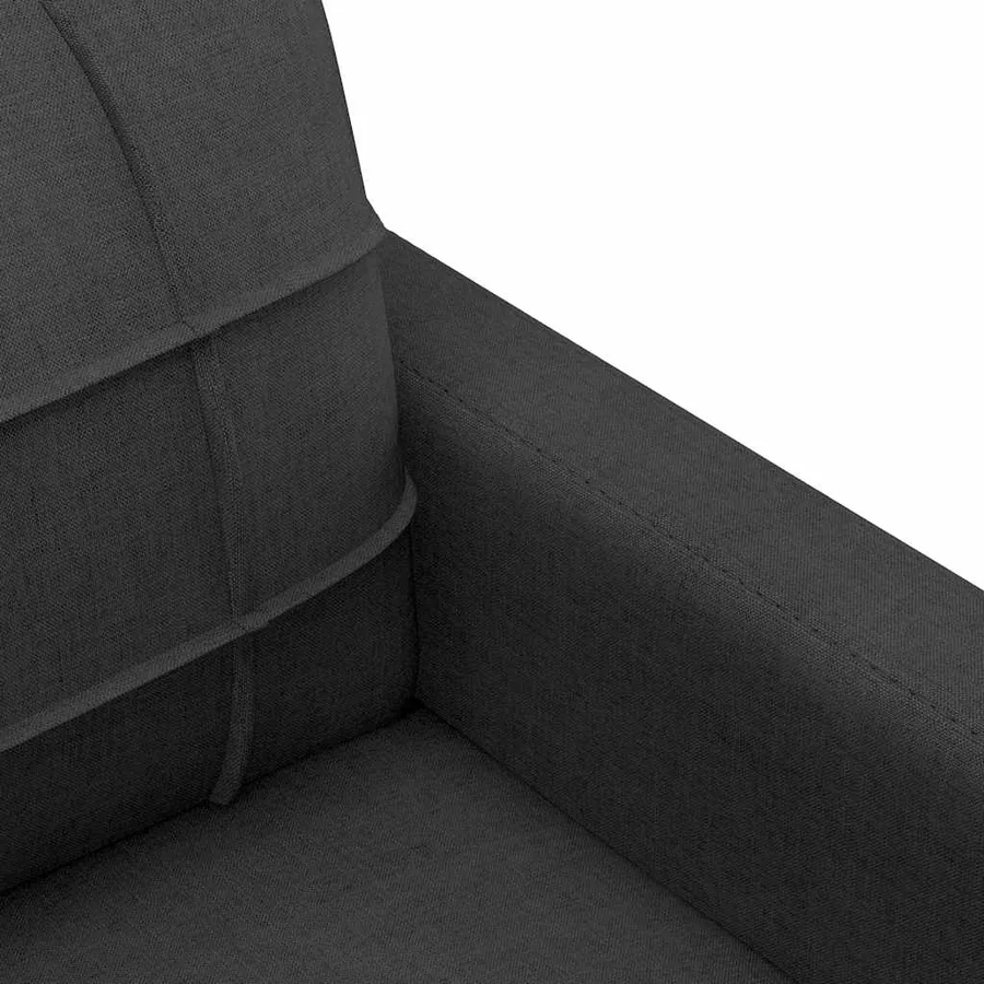 Fauteuil Noir 60 cm Tissu - 6