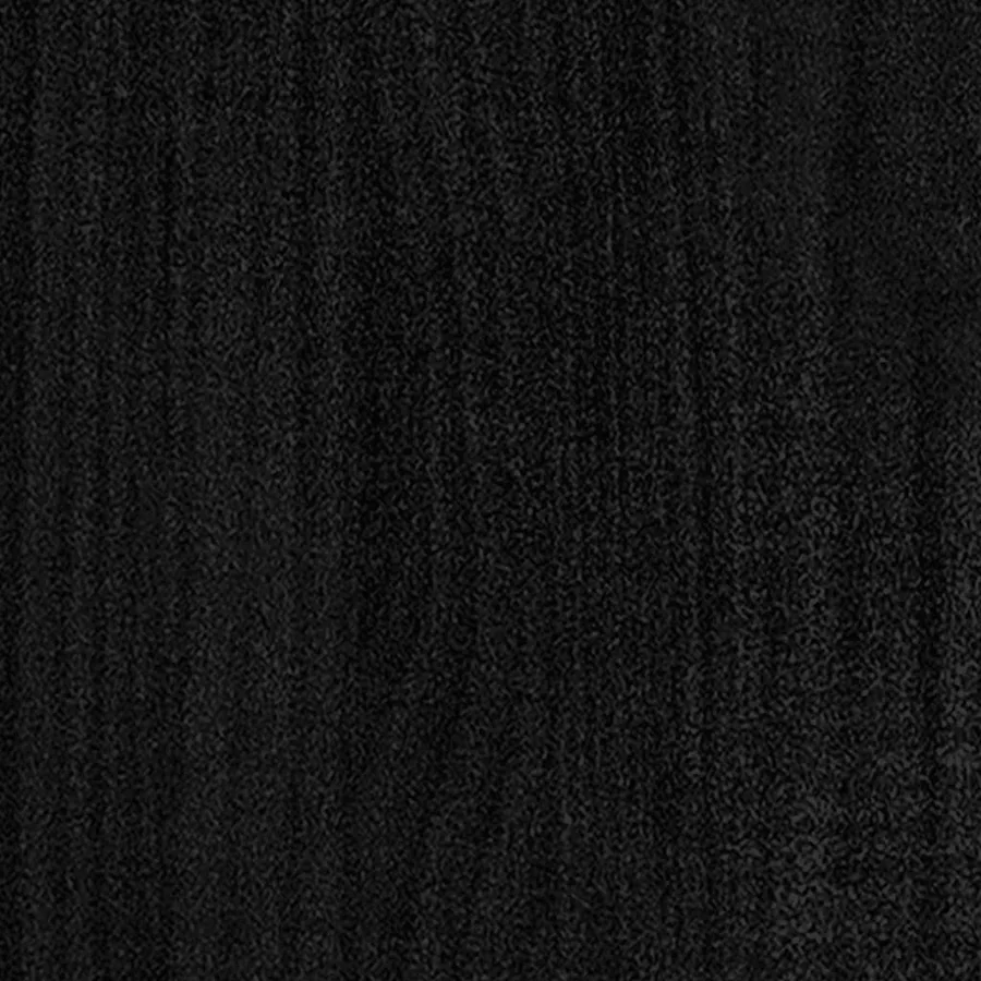 Bibliothèque à 2 niveaux Noir 40x30x70 cm Bois de pin massif - 7