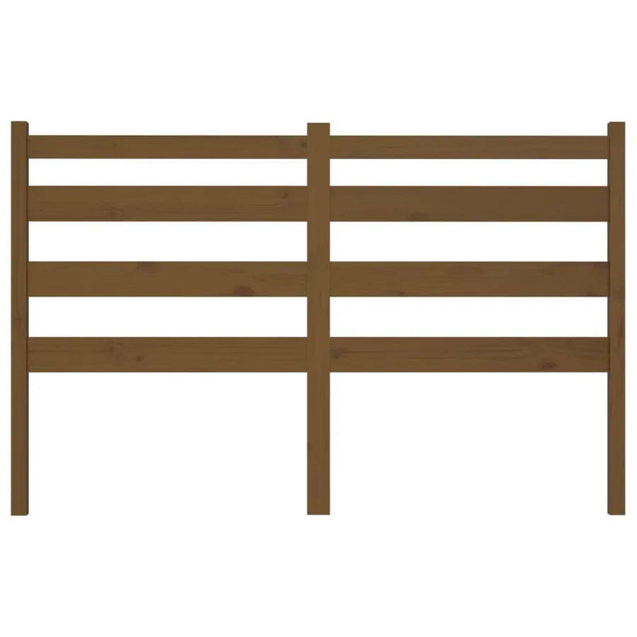 Tête de lit Marron miel 141x4x100 cm Bois massif de pin - 4