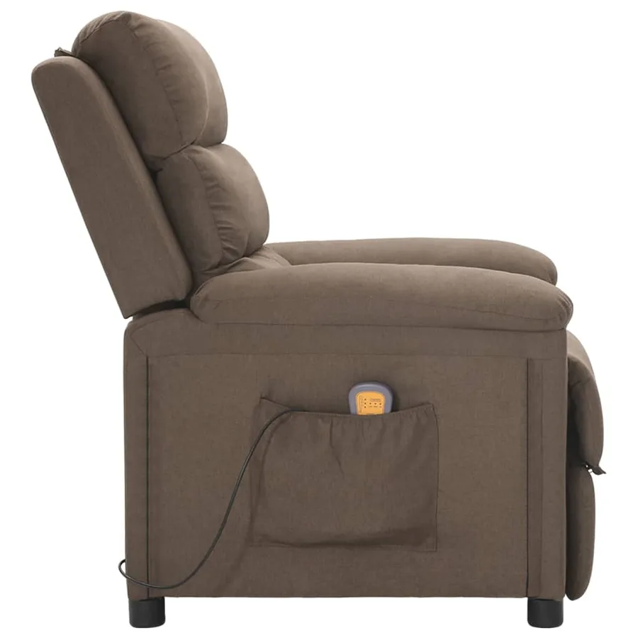 Fauteuil de massage Taupe Tissu - 4