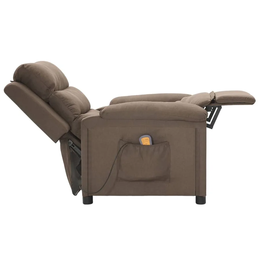 Fauteuil de massage Taupe Tissu - 5