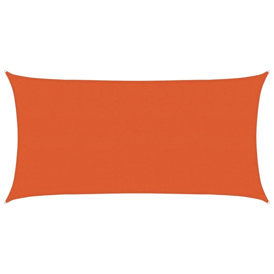 Voile d'ombrage 160 g/m² Orange 2,5x4,5 m PEHD - 2
