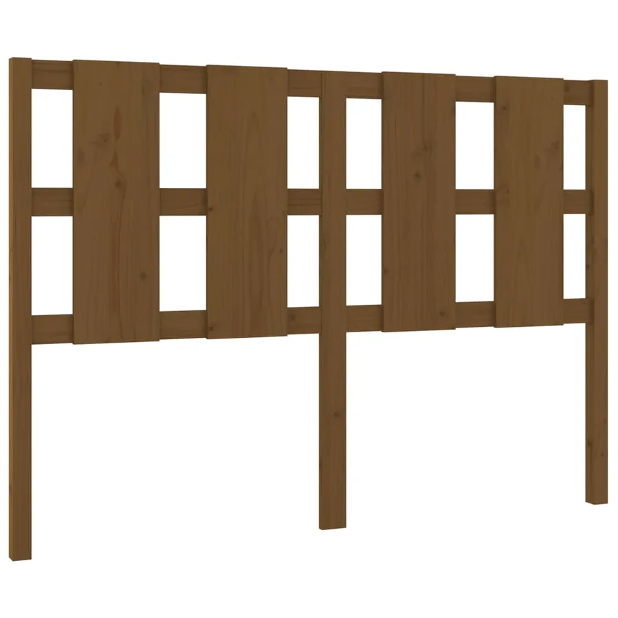 Tête de lit Marron miel 125,5x4x100 cm Bois massif de pin - 2