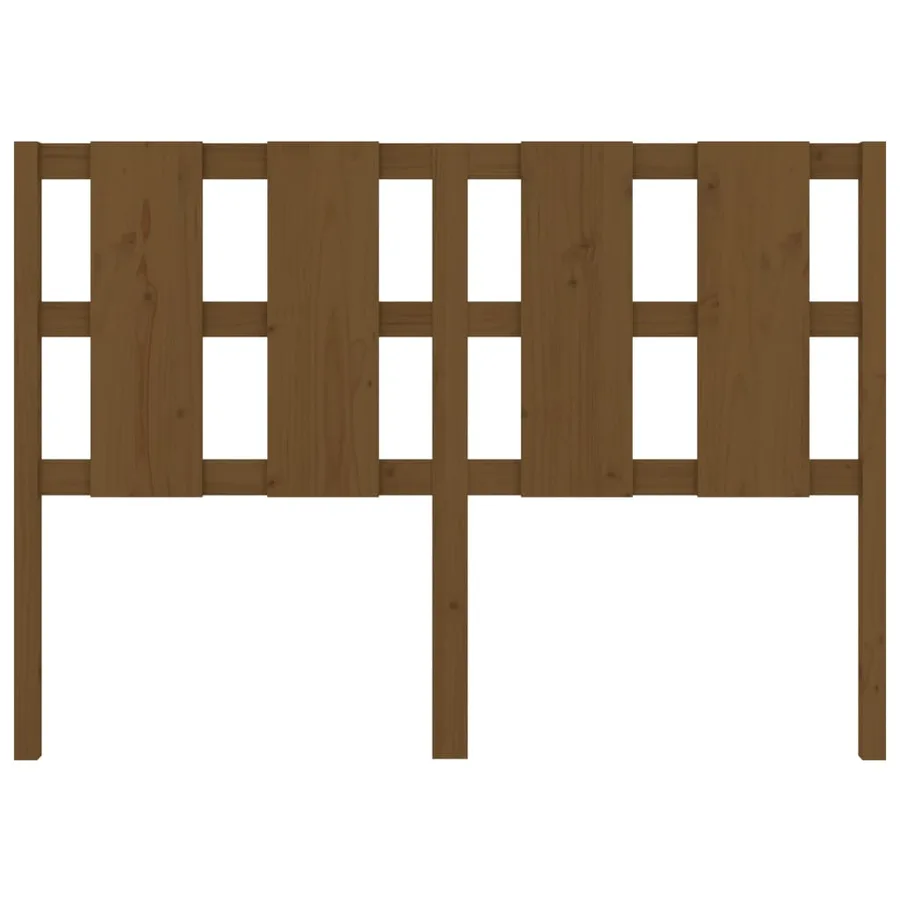 Tête de lit Marron miel 125,5x4x100 cm Bois massif de pin - 4