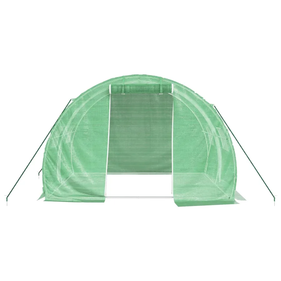 Serre avec cadre en acier vert 6 m² 3x2x2 m - 4