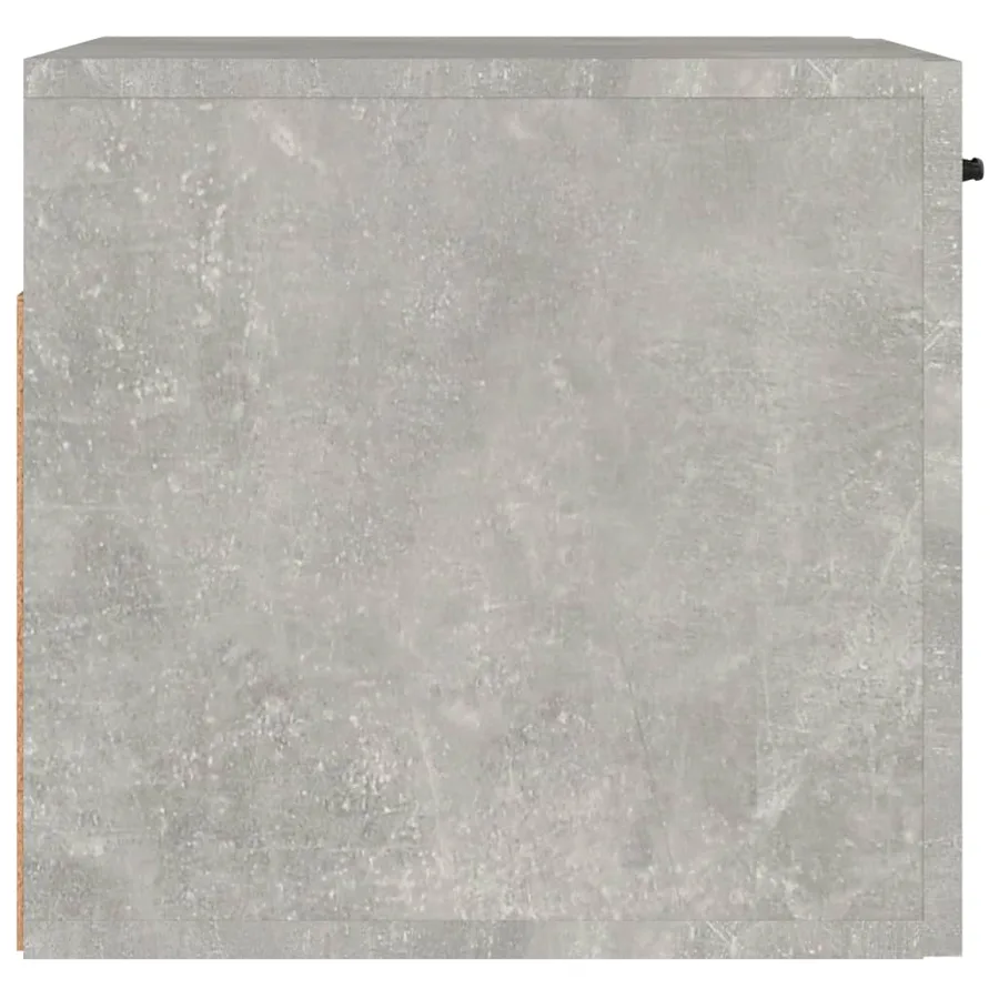 Armoire murale gris béton 80x36,5x35 cm bois d'ingénierie - 7