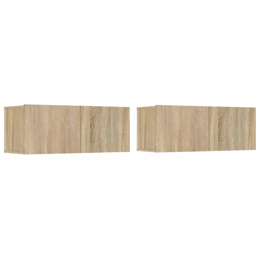 Ensemble de meubles TV 4 pcs Chêne sonoma Bois d'ingénierie - 3