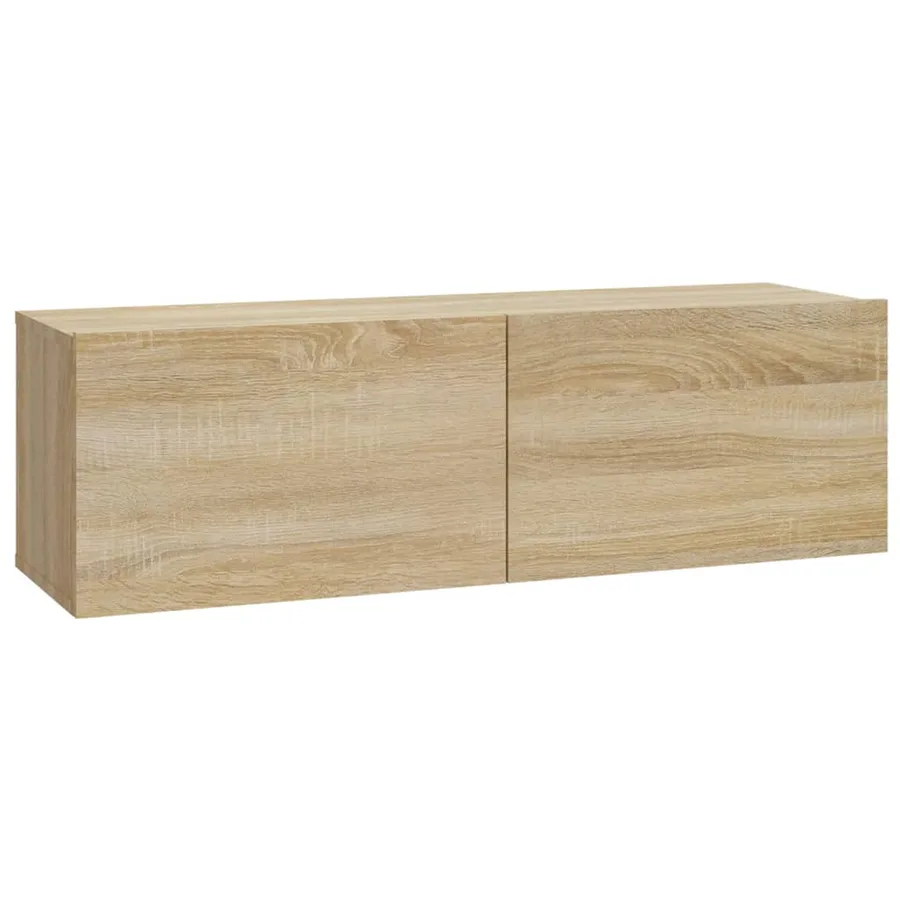 Ensemble de meubles TV 4 pcs Chêne sonoma Bois d'ingénierie - 5
