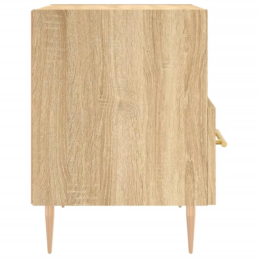 Table de chevet chêne sonoma 40x35x47,5 cm bois d’ingénierie - 5