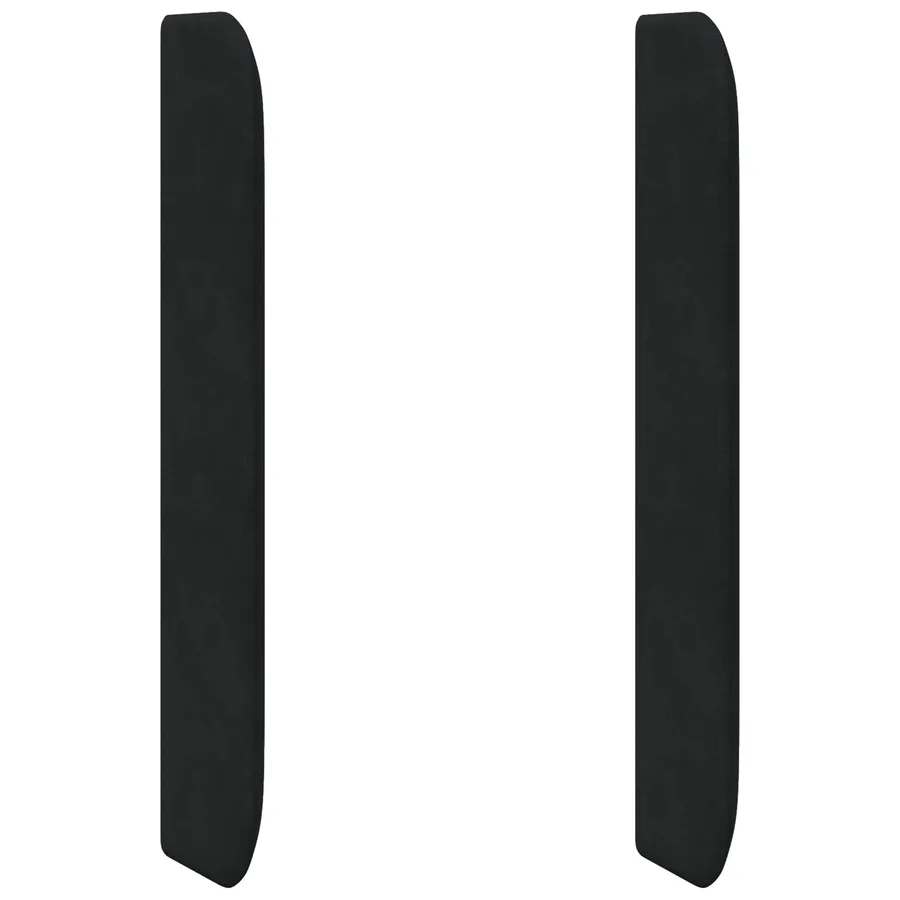 Oreille de tête de lit Noir 80 x 16 x 4 cm Velours - 2