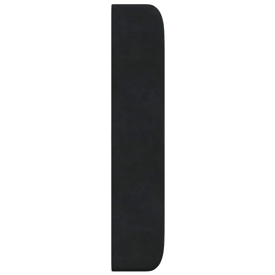 Oreille de tête de lit Noir 80 x 16 x 4 cm Velours - 7