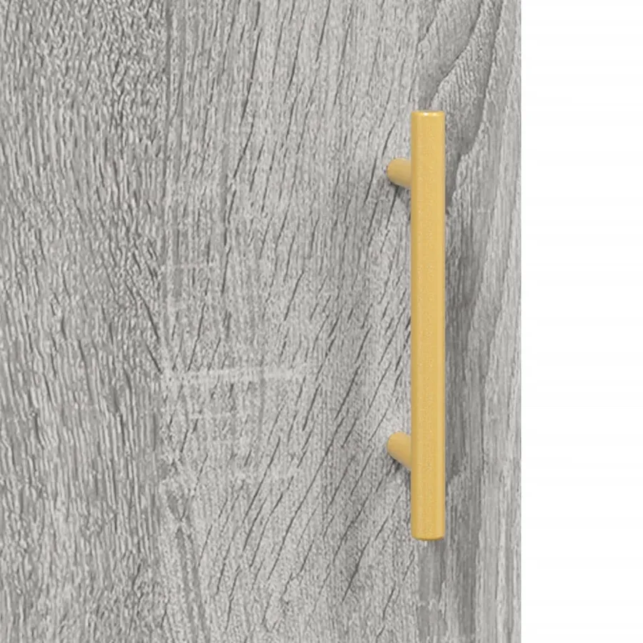 Buffet sonoma gris 69,5x34x90 cm bois d'ingénierie - 9
