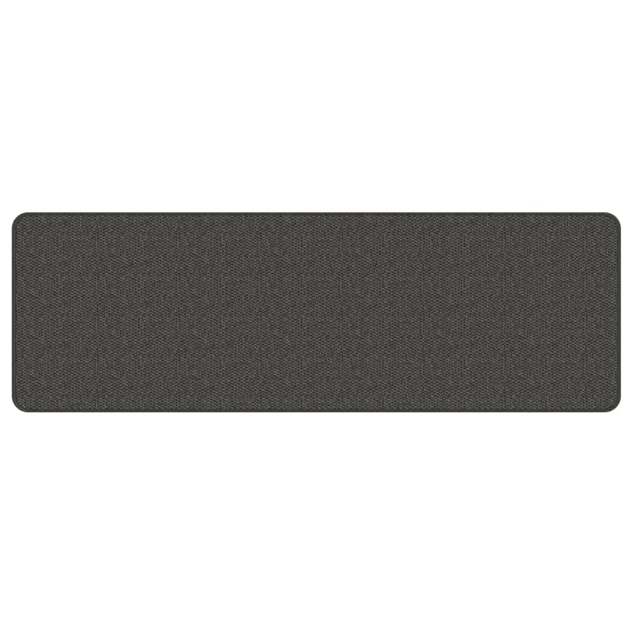 Tapis de couloir aspect sisal anthracite 50x150 cm - 3