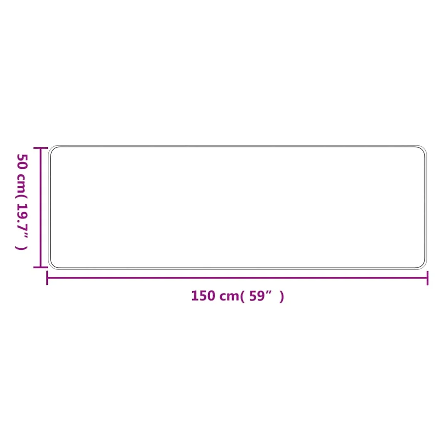 Tapis de couloir aspect sisal anthracite 50x150 cm - 6
