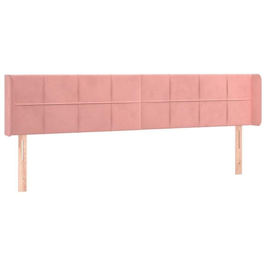 Tête de lit à LED Rose 163x16x78/88 cm Velours - 3