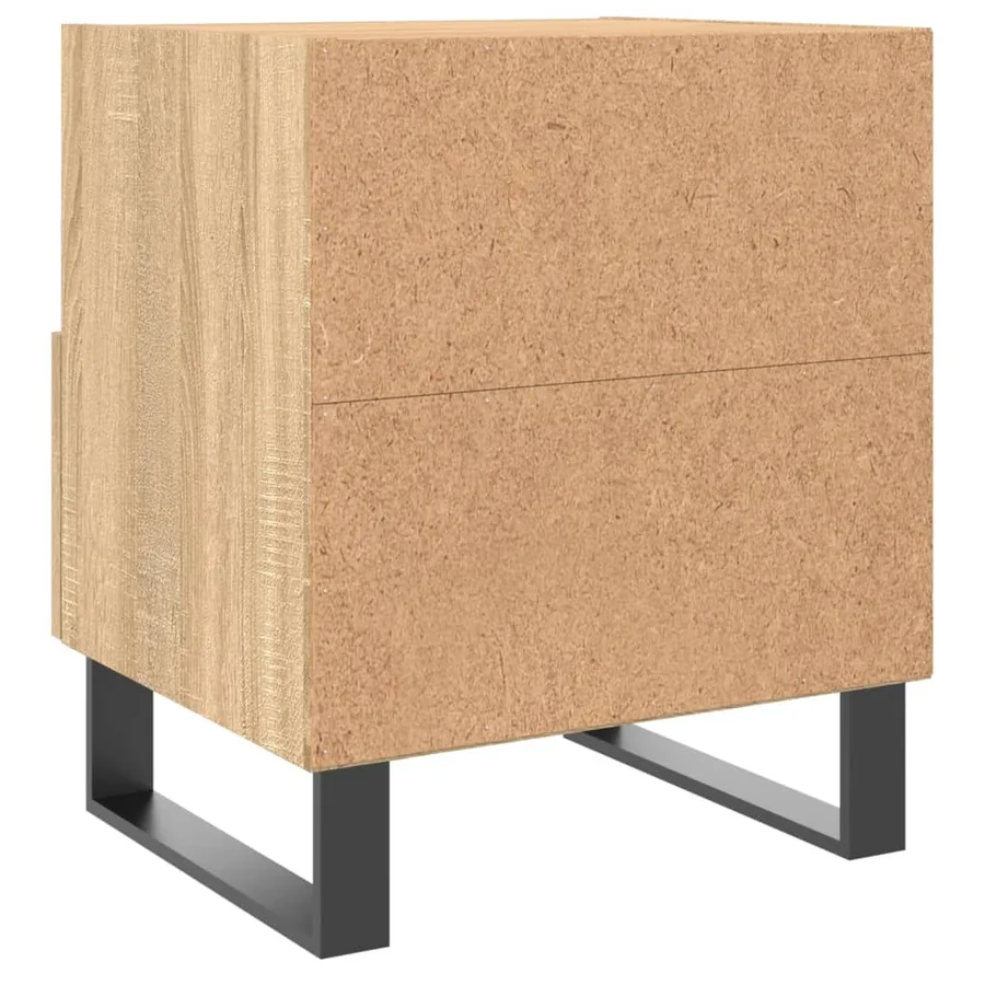 Table de chevet chêne sonoma 40x35x47,5 cm bois d’ingénierie - 6