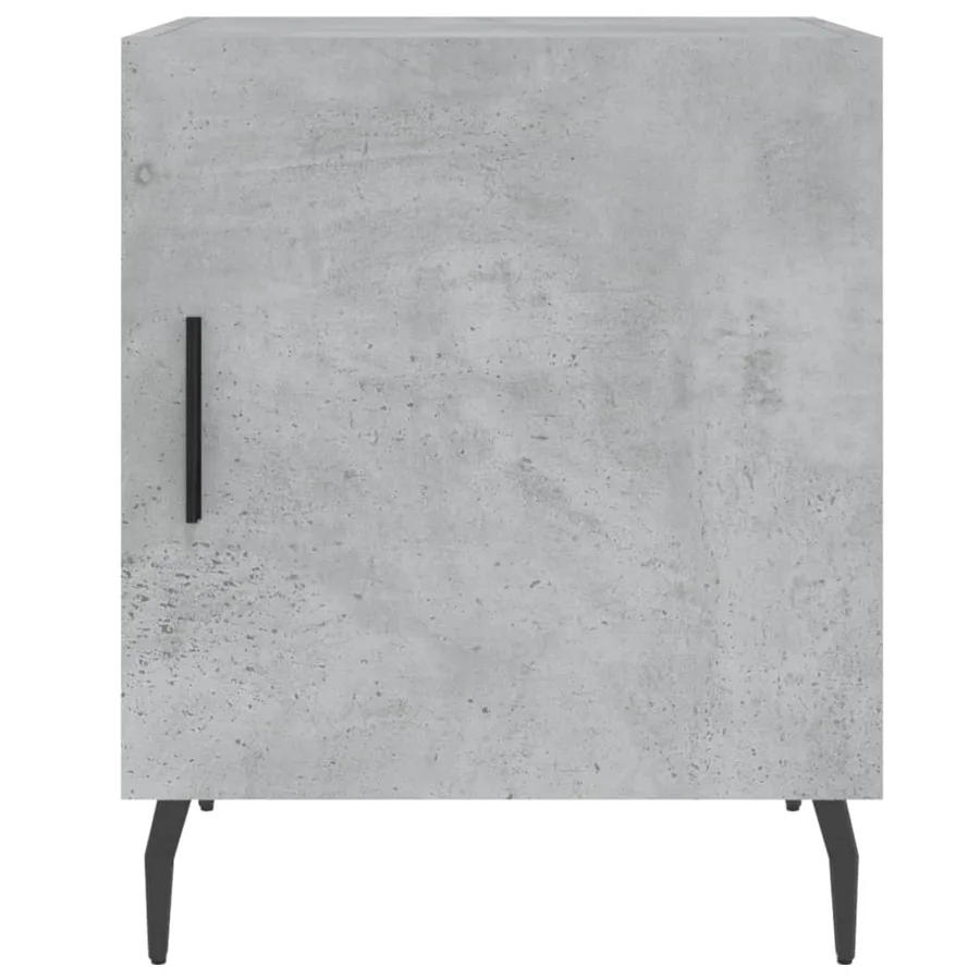 Tables de chevet 2 pcs gris béton 40x40x50 cm bois d’ingénierie - 7